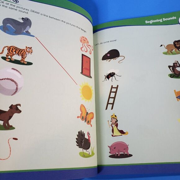 Sylvan Kindergaten Preschool Workbooks Word Game Reading Readiness PB Homeschool - Picture 12 of 13